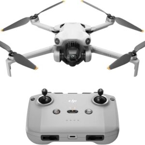 DJI Mini 4 Pro (DJI RC-N2), Mini Drone Pliable avec Caméra HDR 4K pour Adultes, Moins de 0,549 lb/249 g, Temps de Vol 34 min, Distance de Transmission Vidéo max. 20 km, Klasse-C0